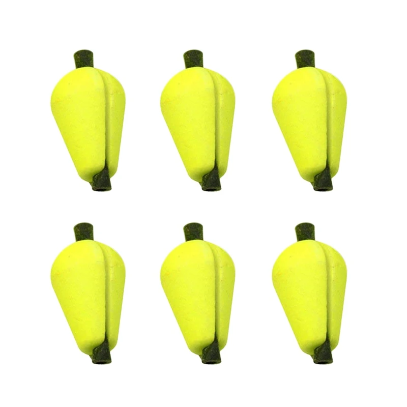 

6Pcs Fly Fishing Float Strike Indicators Foam Yellow
