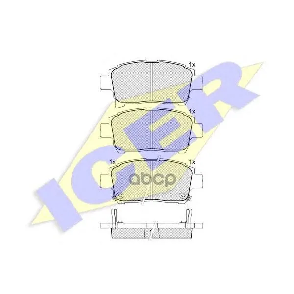 181583_колодки Дисковые Передние! Toyota Corolla 1.4/1.6 Wt-I 01-02 Icer 181583 Icer арт. 181583