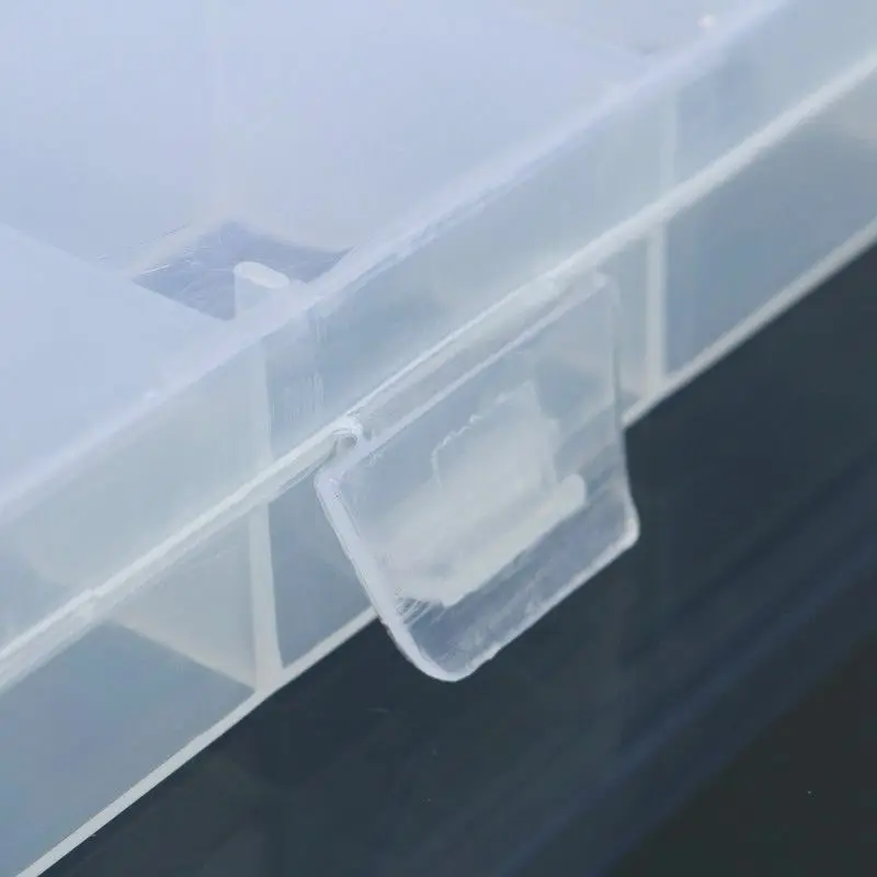 Transparent  plastic 24 compartments storage box jewelry bead storage box craft storage box