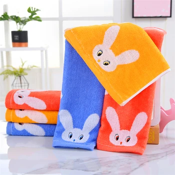

Factory Wholesale Cotton Small Towel 25 * 50cm Children 's Face Wash TowelAbsorbent Household Gifts Custom Logo