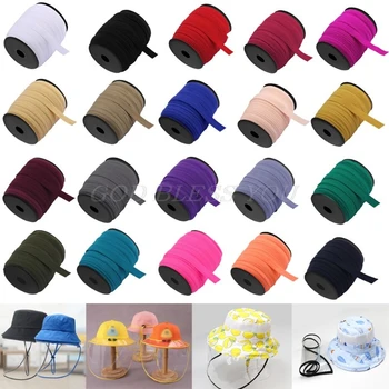 

100m Elastic Bands 15mm Flat Rubber Stretch Rope Cord for DIY Protective Cap Crafts Clothes Garment Sewing Accessories