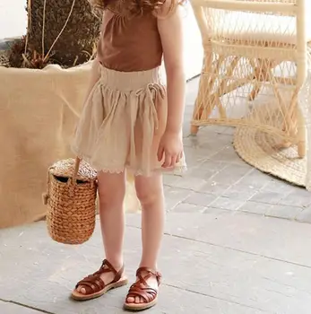 

2020 new girls bow skirt shorts summer cotton fashion girls shorts 2-7 years HV355