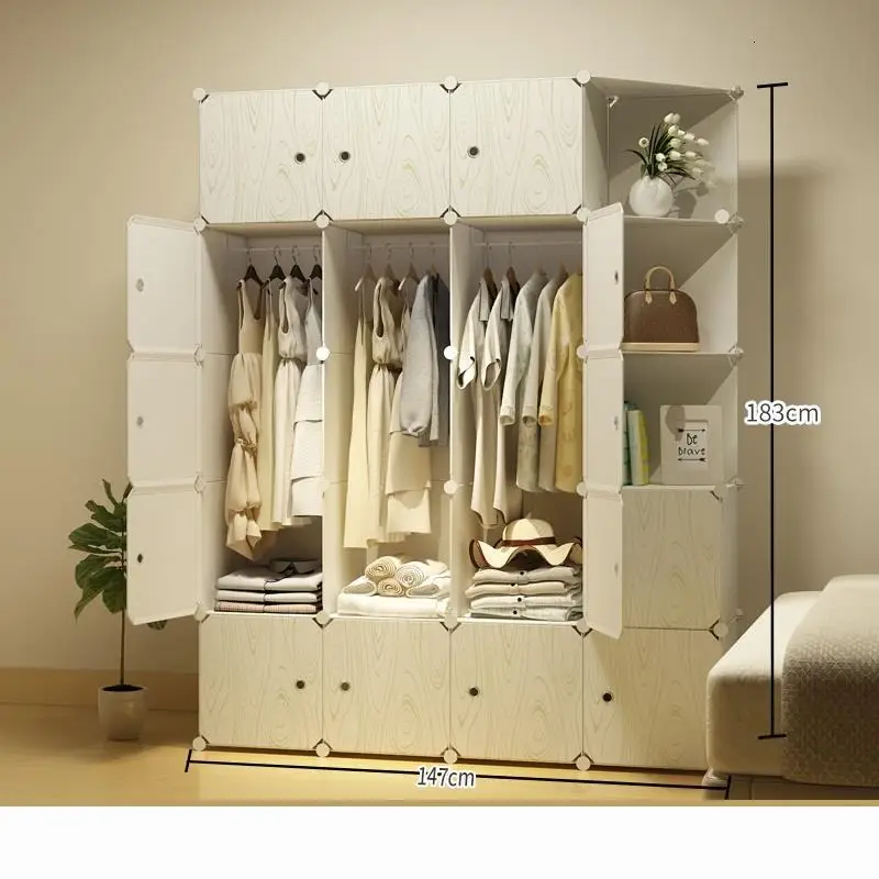 Per La Moveis Para Casa Gabinete Armadio Armario Ropero Szafa Meuble Rangement Closet De Dormitorio Guarda Roupa Mueble Wardrobe - Цвет: Version N