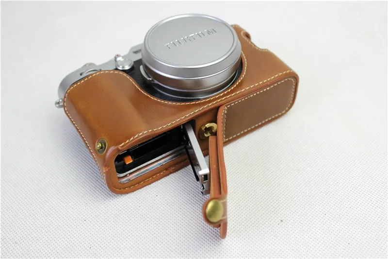 Чехол для камеры из искусственной кожи для Fujifilm x100 x100S x100M x100T, чехол для камеры с открытой батареей, 3 цвета
