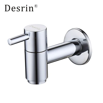 

Desrin Practical Round Chrome Laundry Bathroom Wetroom Kitchen Wall Mount Sink Basin Spigot Bibcocks Mop Pool Single Cold Tap