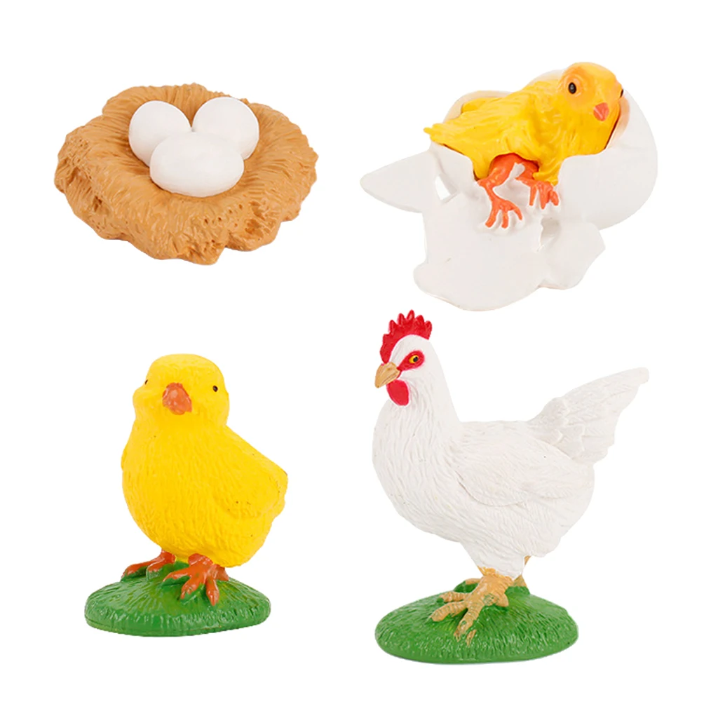 Early Kids Toddlers Simulation Animals Growth Cycle Toy Pretend Play Animal Growth Cycle Teaching Aids Early Educational Toy
