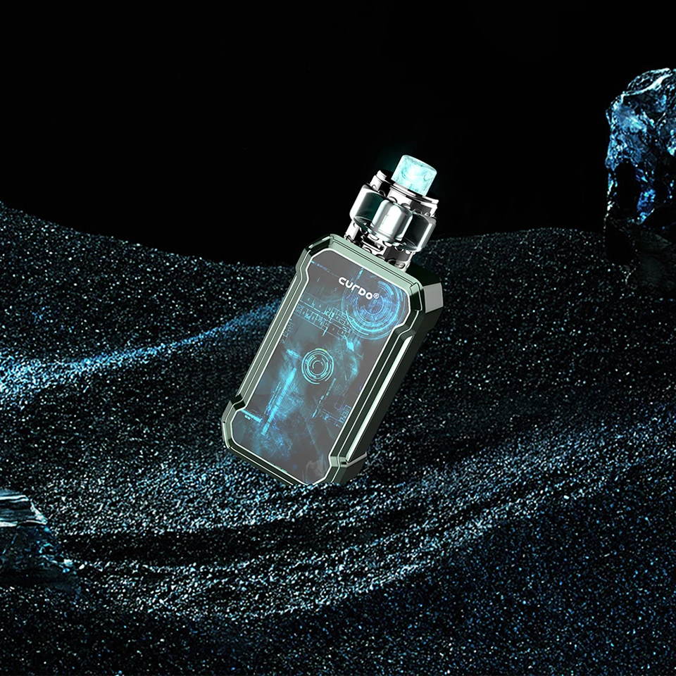 New Original Curdo Hally 60W TC Kit with 3ml Atomizer 0.4ohm Coil  0.6ohm Coil & 0.96 Inch Screen Electronic Vape Kit VS Drag 2 (2)