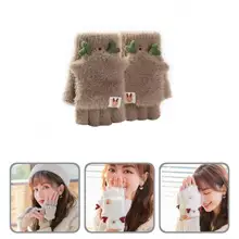 1 Pair Flexibility Accessory Breathable Mitten Cover  Fingerless Gloves Winter  Touchscreen Gloves for Sport