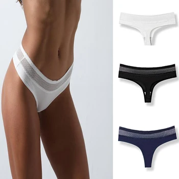 

Cotton Sexy Panties Lace Low Waist Seamless Thongs Cute Panties For Girls Ladies Panty G String Tangas Underwear Women