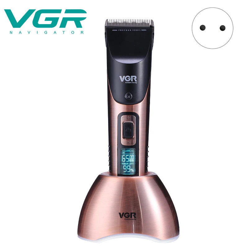 VGR V-003 электромашинка для стрижки волос, Перезаряжаемые машинка для стрижки волос в Для мужчин бритья ремень зарядное гнездо электромашинка для стрижки волос, штепсельная вилка европейского стандарта