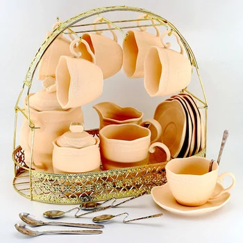 

Gold Large-Capacity Storage Rack Plating Coffee Cup Hob Dish Rack Can Hang Most Cups, Saucers, Spoons and Pot Metal Stand Holder