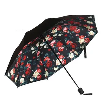 

Creative Vinyl Sunscreen Star Umbrella Umbrella UV Sunshade Small Black Umbrella Three Folding Umbrella Gift Ideas Mini Umbrella