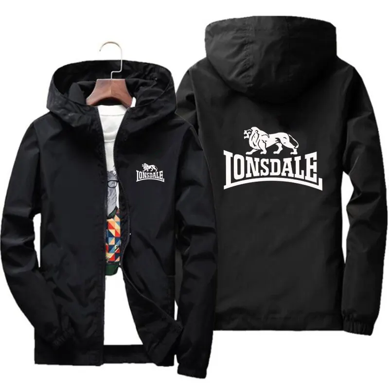 

Fashion Spring Autumn jacket men's street windbreaker Hoodie zipper thin jacket men's Casual jacket Hip Hop Full Zip Streetwear