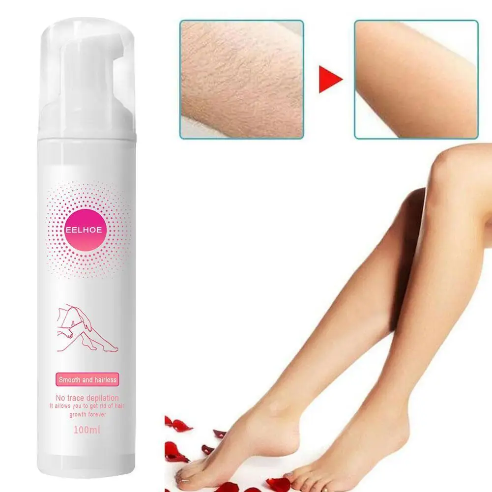 100ml Summer Painless Hair Removal Foam Cream Mousse Spray Body Hair 