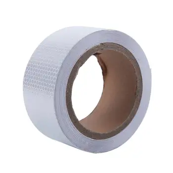 

10m x 5cm Safety Warning Tape Reflective Tape Self adhesive Tape Reflective Strip Traffic reflective stickers color of white
