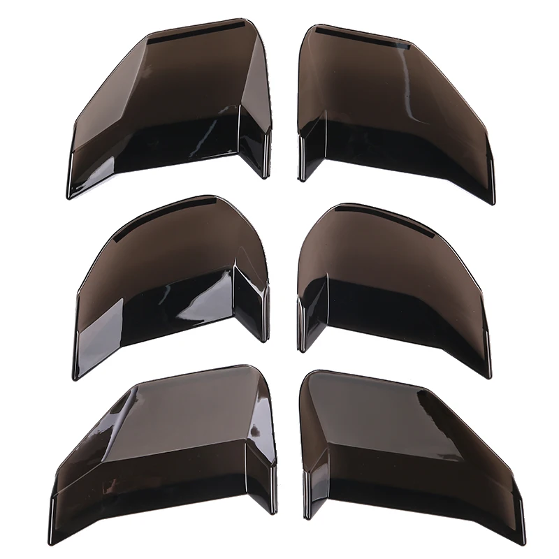 2pcs Abs Car Tail Light Cover Taillight Decorative Decor Lamp Hood Fit