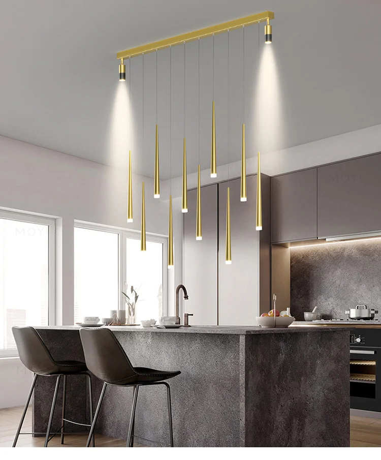 bamboo pendant light Nordic LED Pendant For Kitchen Dining Table Foyer Dining Room Living Room Coffee Bar Restaurant Hotel Villa Indoor Home Light hanging lights for kitchen