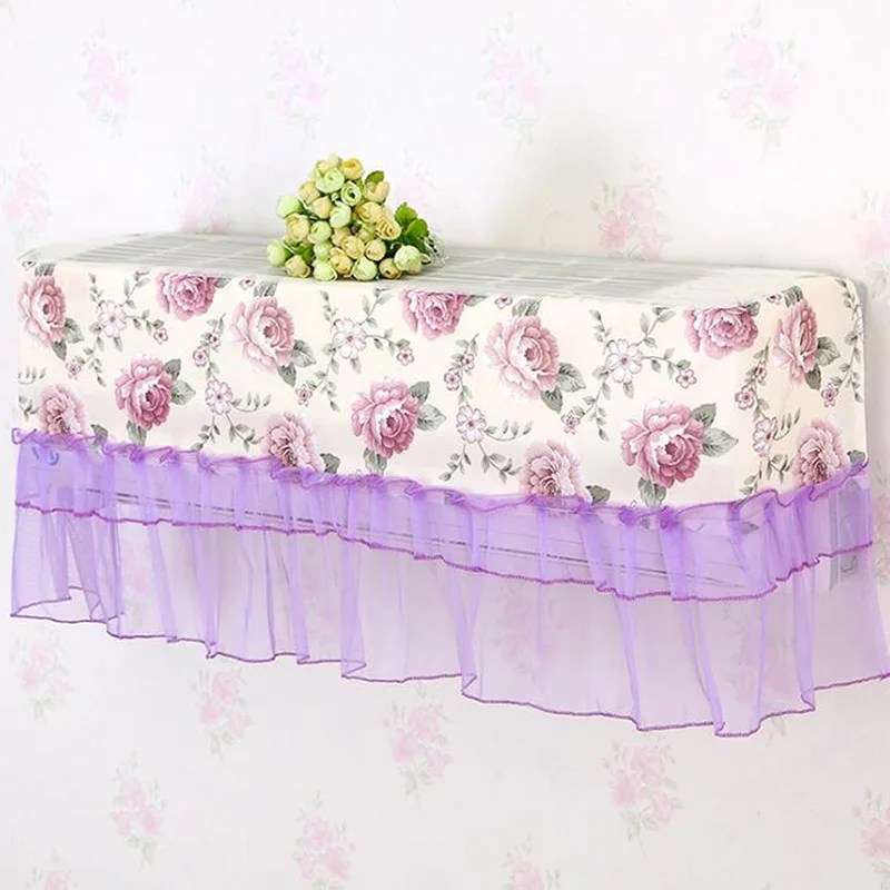 purple flower Домашний Кондиционер пылезащитный чехол для кондиционера, Настенный Чехол для кондиционера, пылезащитный чехол для кондиционера, бытовые товары, горячая Распродажа - Цвет: purple flower