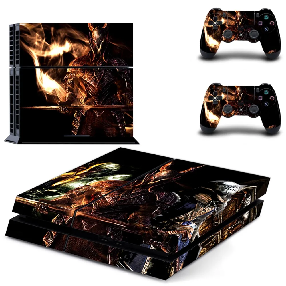 Наклейка для PS4 стикер Dark Souls Remake полное покрытие лицевые панели наклейка виниловая для playstation 4 консоль и контроллеры наклейка для PS4