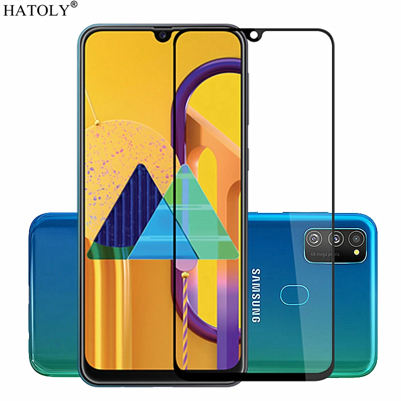 2 шт для стекла samsung Galaxy M30S, закаленное стекло для samsung M30S, защита экрана телефона, полный клей, покрытие для samsung M30S, стекло