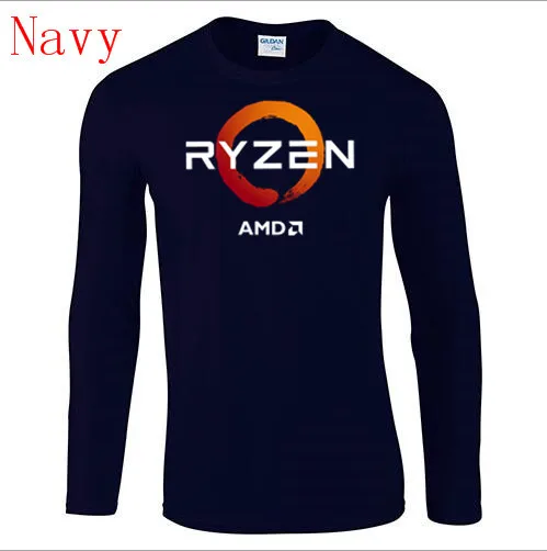 

PC CP CPU Uprocessor AMD RYZEN long sleeve T Shirt geek programmer tees Computer ZEN Peripherals geek