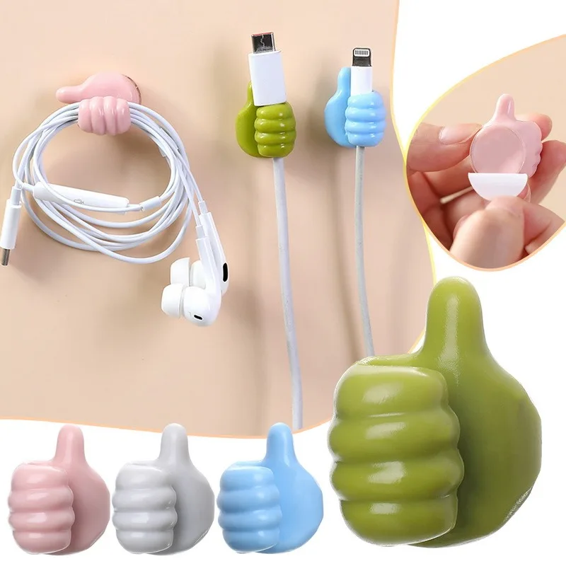 Multifunctional Thumb Toothbrush Holder Bathroom Organizer Hole-Free Wall Hook Wire Data Line Car Accessories | Дом и сад