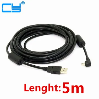 

Free Shipping tracking number USB 2.0 Male to Mini USB Right Angled 90 Degree Cable 5m 500cm for Camera MP4 Cell Phone Tablet