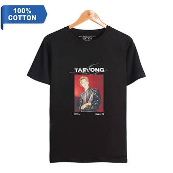

Kpop 2019 New of style Team super M NEW Album SuperM Print 100% Cotton T shirt Women/Men Clothes Short Sleeve T-Shirt