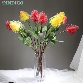 

Wholesale 100pcs Leucospermum Cordifolium Hydrangea Nutans Flower Wedding Flower Floral Event Party Table Flower Free Shipping