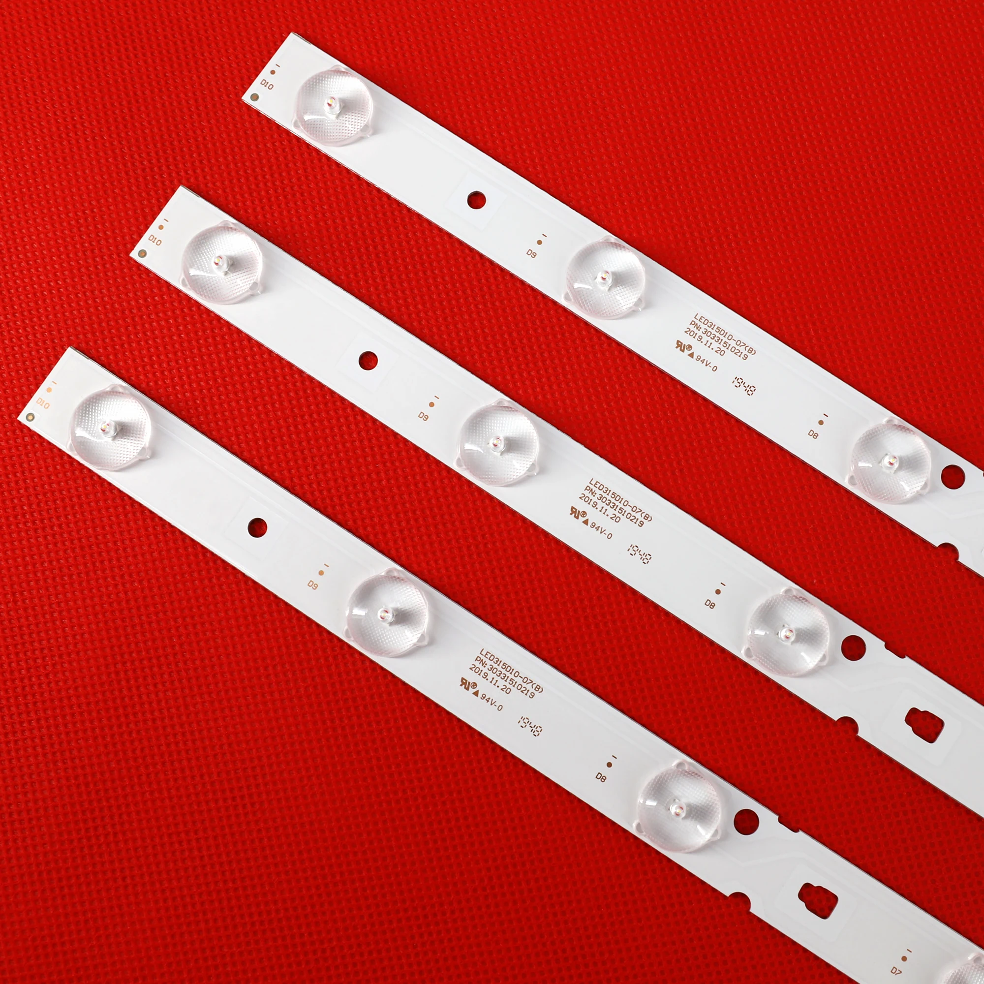 LED Ʈ Ʈ ο 3 PCS 10leds 635mm 32PAL535 LE32B310N LED315D10-07(B) 30331510219 LED315D10-ZC14-07(A) 30331510213