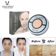 MISS ROSE фиксирующая пудра косметическая пудра для лица консилер Foundation Cover темные круги для глаз натуральный цвет Минеральная Косметика для макияжа