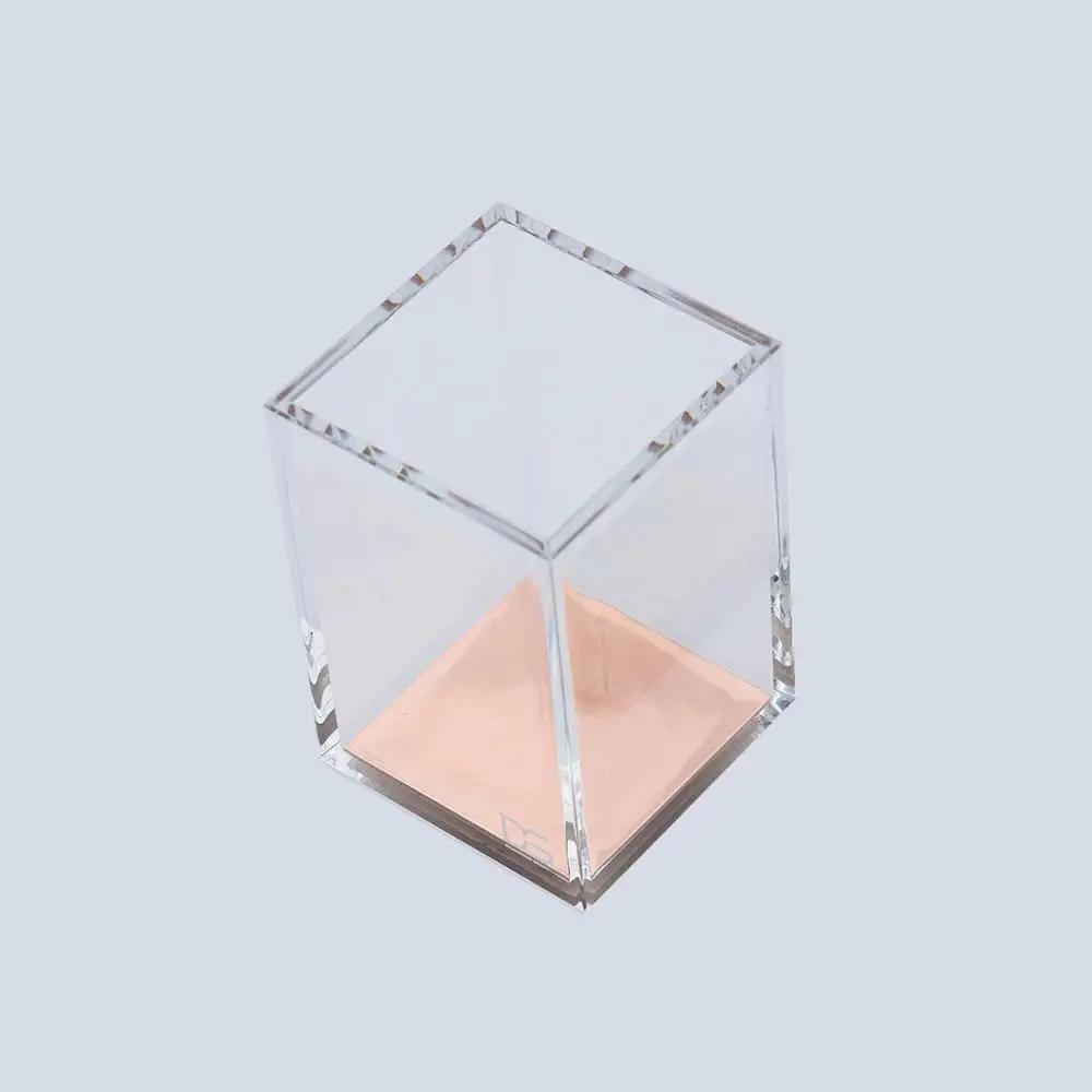 rose gold penholder Прозрачная акриловая фоторамка-подходит для " x 6" 1)+ Премиум акриловый и золотой карандаш/стакан для карандашей держатель настольный комплект - Цвет: rose gold penholder