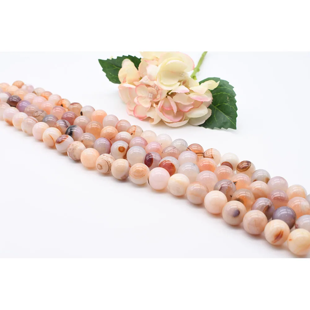 

18mm Natural Smooth rainbow color stripe Round Agate stone beads For DIY Bracelet Necklace Jewelry Making Strand 15"