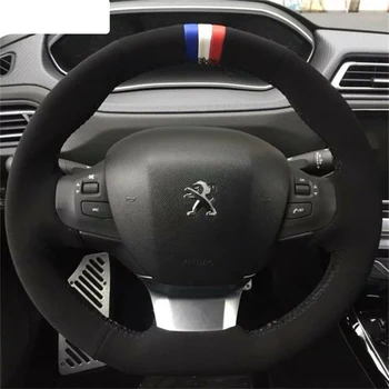 

Genuine Suede Car Steering Wheel Cover for Peugeot 308 2008 2019 suede wheel cover
