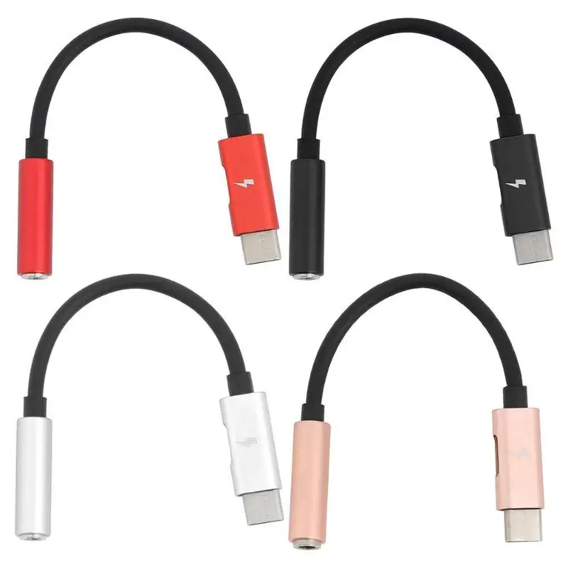

2 in 1 USB Type C to 3.5mm Cable Audio Music Calling 1.5A Charging Adapter