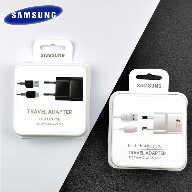 

15W 9V/1.67A samsung charger original adaptive fast charge usb type c cable for galaxy a50 a70 a60 s8 s9 s10 s10e plus note 8 9