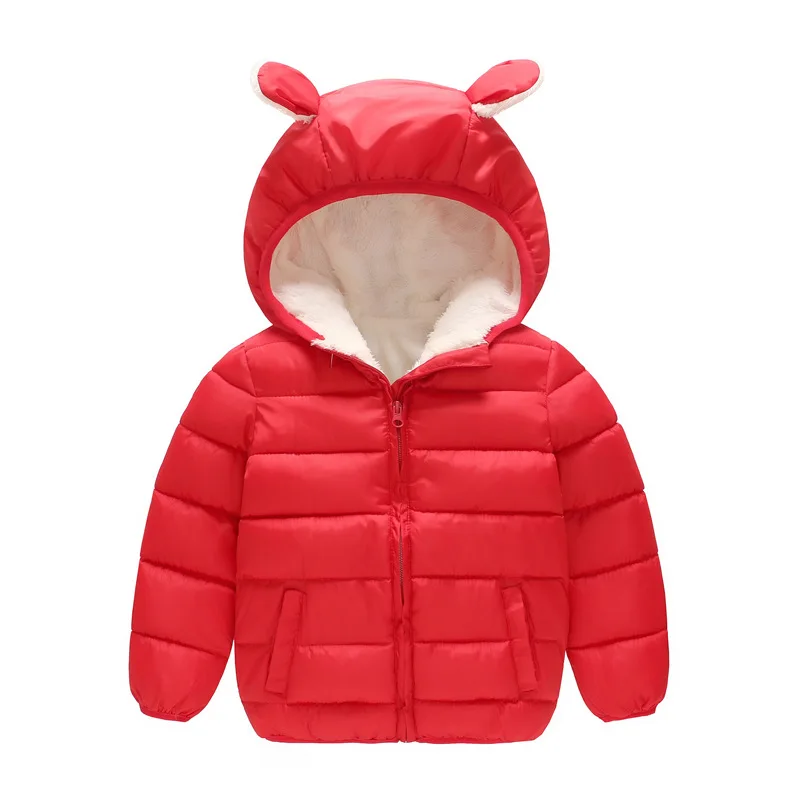 Детский пуховик; хлопковая куртка для мальчиков и девочек; зимний комбинезон; Новинка года; детское теплое пальто с капюшоном; флисовая подкладка для малышей