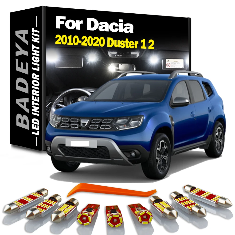 Встроенный световой комплект BADEYA Canbus для 2010 2011-2020 Dacia Duster 1 2 купольная карта лампа