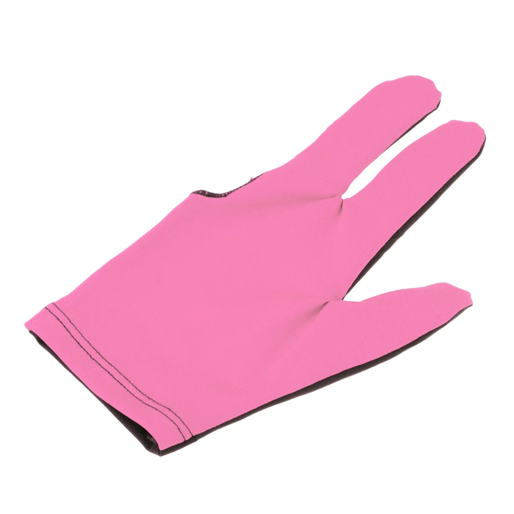 Unisex Men Women Snooker Billiard Glove Pool Cue Sticks Open Three Finger Gloves for Right / Left Hand