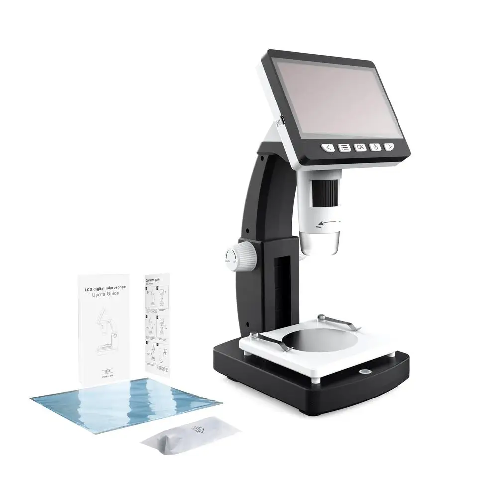 ##BUY 1000X Digital Microscope Portable Electronic Video Microscope 4.3 Inch HD LCD Soldering Microscope Phone Repair Magnifier