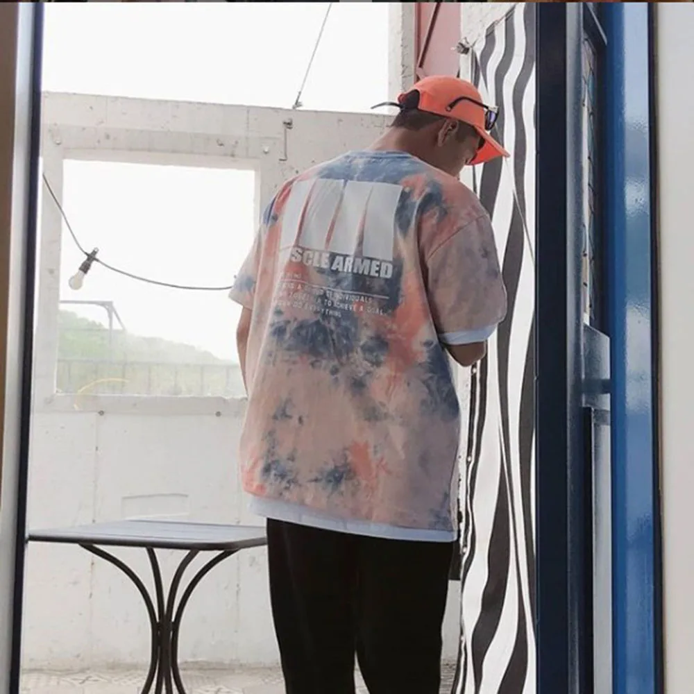 

New Fitness Sao Nian Loose Version Of Sports Short-Sleeved Camouflage Printing Quick-Drying Clothes Running Fitness T-Shirt Men