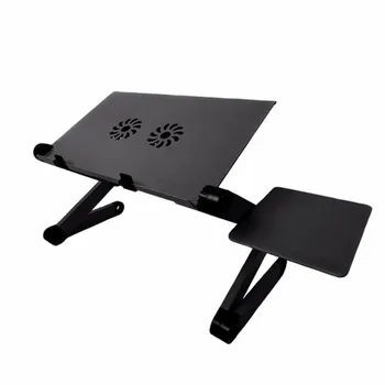 

Laptop Table Stand With Adjustable Folding Ergonomic Design Stand Notebook Desk For Ultrabook Netbook Or Tablet With Mouse Pad