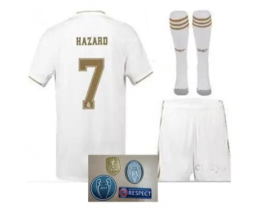 Real madrides2019 Новое поступление футболка для футбола домашняя Hazard ASENSIO ISCO SERGIO ramos 19 20 комплект для взрослых Футболка для футбола