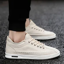 Летние повседневные мужские туфли из Вулканизированной Ткани на плоской подошве со шнуровкой классические студенческие Кроссовки для отдыха и отдыха для мальчиков