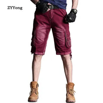 

ZYYong Multi Pocket Tooling Men's Summer Shorts Army Military Tactical Shorts Cotton Comfortable Breathable Casual Men's Shorts