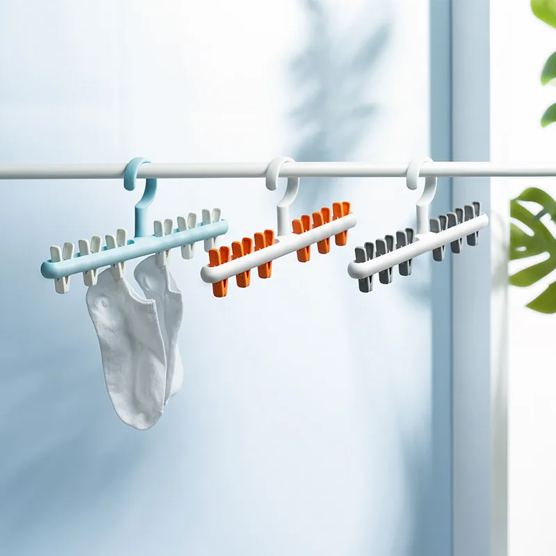 

Clothes Drying Rack Plastic Portable Clothes Hanger Rack Clothes Rack Multi-clip Drying Rack Closet Wardrobe Organizer