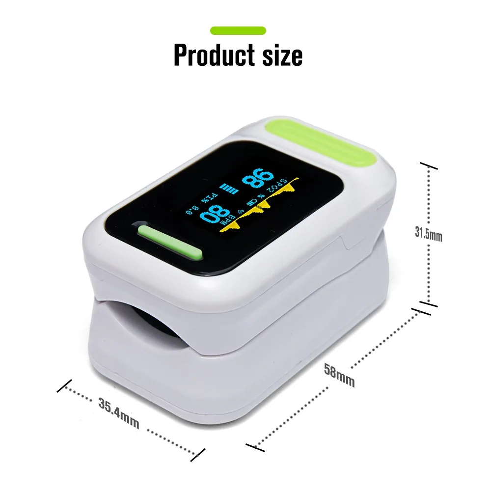 Медицинское оборудование Helth Care monitor OLED пальцевой окислитель Пульсоксиметр SPO2 Частота сердцебиения кислорода в крови