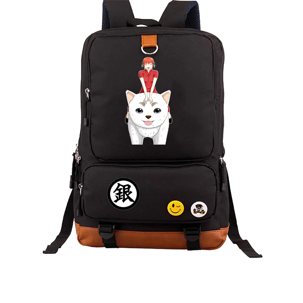 Японское аниме рюкзак Gintama для мальчиков мультфильм Gin Рюкзаки Школьный для мальчиков ноутбук для девочек школьная сумка для фанатов рюкзак
