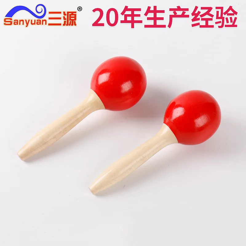 Раннее Образование Вокальная музыка orff инструменты maracas игрушки многоцветные маленькие Младенцы деревянные maracas