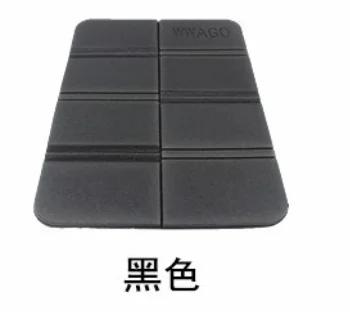 Black 1 Set Portable Camping Picnic Beach Mats 38.5*27.5*8CM Cushion Folding Foam with Square Oxford Bag Waterproof Odorless Mat - Цвет: Black